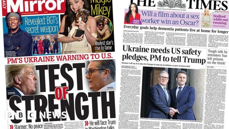'Test of strength' for Starmer over Ukraine war