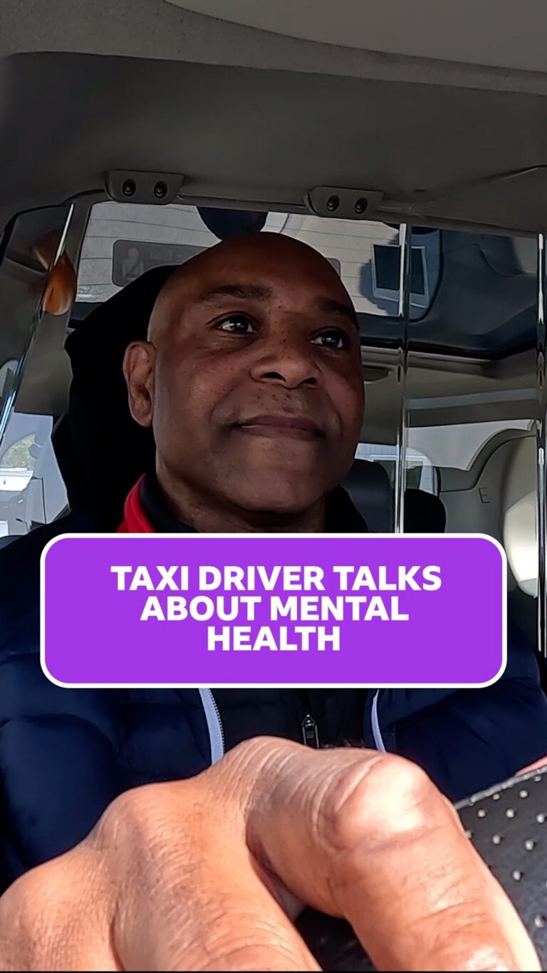 Taxi driver gives free ride for mental health chat