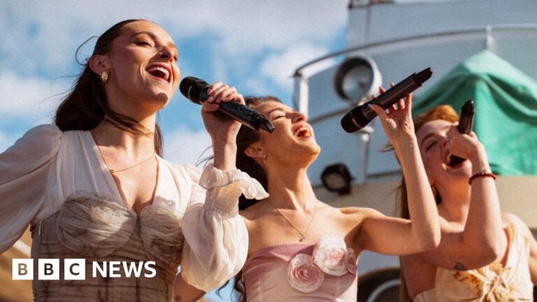 UK Eurovision act recreate Fire Saga song, as contest looms