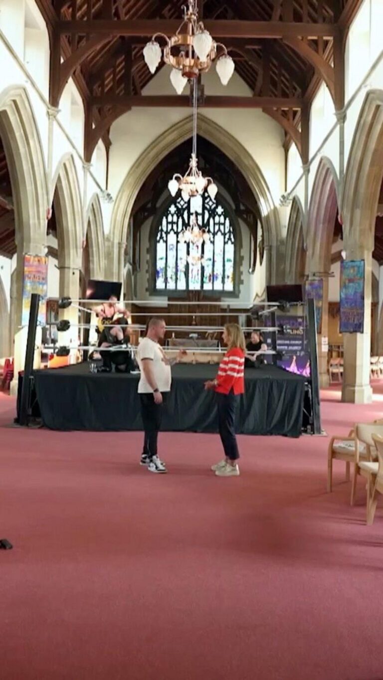 Wrestling for wellbeing... at church