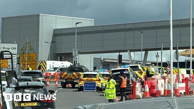 Person hurt in airport car park incident